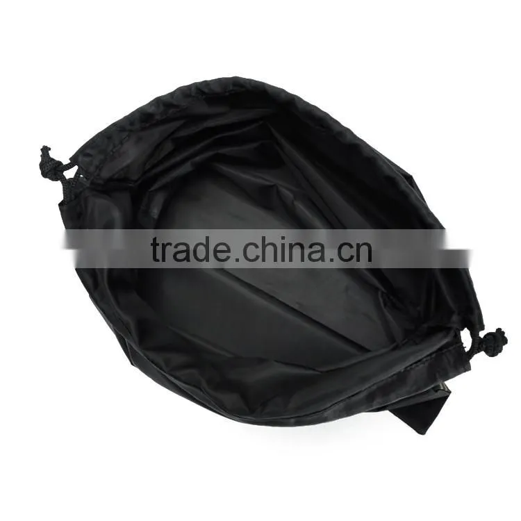 Black nylon dustproof storage bag for clothes and shoes