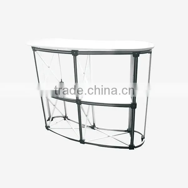 High Quality Wood Board Promotion Table/Exhibition Desk/Pop up Counter/Promotion Counter for Display Stand