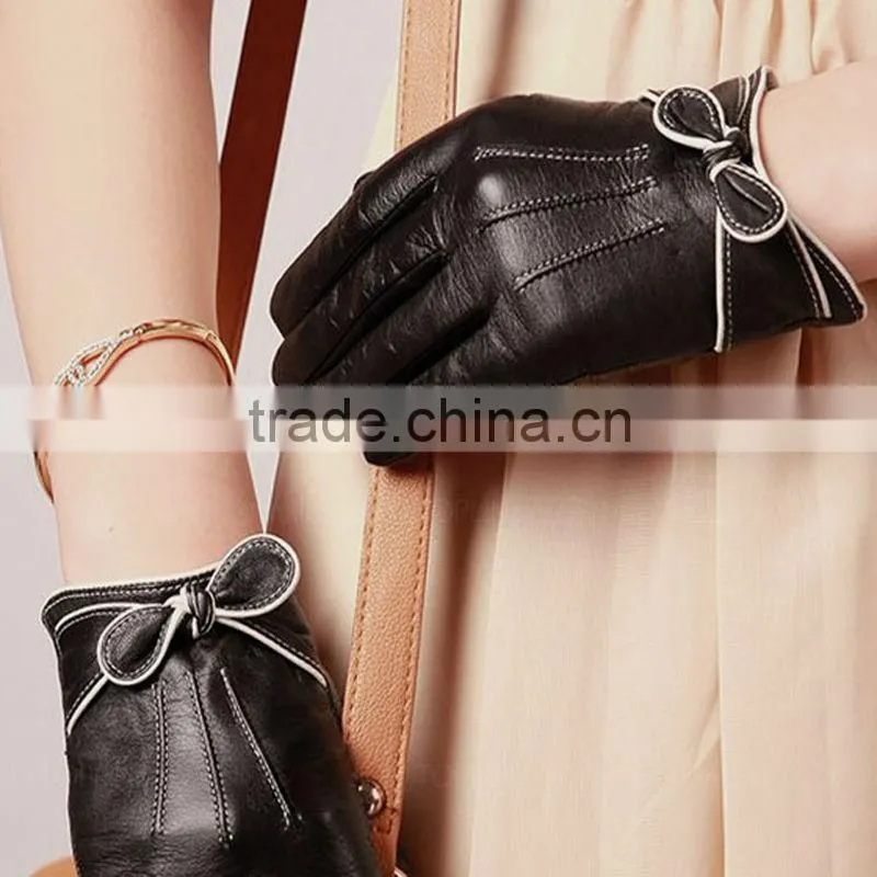 women classy motorcycles leather driving gloves