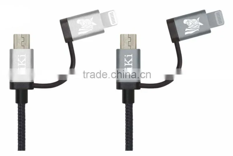 Nice Designed 2 in 1 USB Charging Cable for iPhone and Android Product