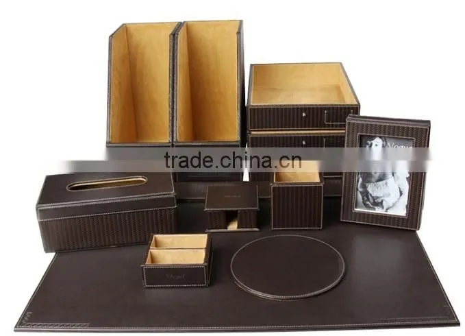 Hot sell high quality multipurpose genuine leather or faux leather tray