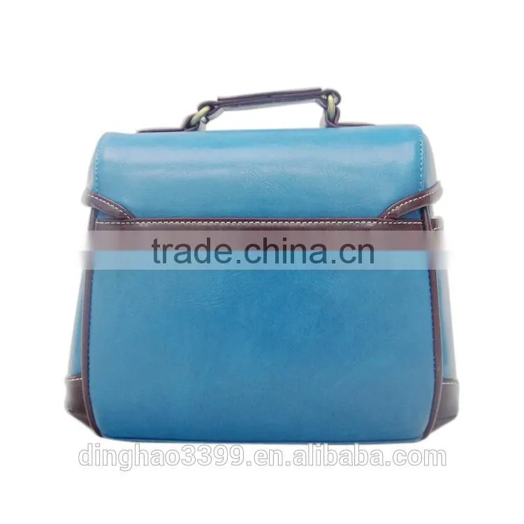 Trendy high quality waterproof camera bag unisex durable leather camera bag