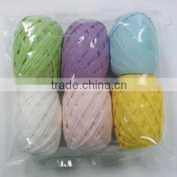 HOT SALE Black Paper Raffia Ribbon Cords Spool, Paper Raphia Cord