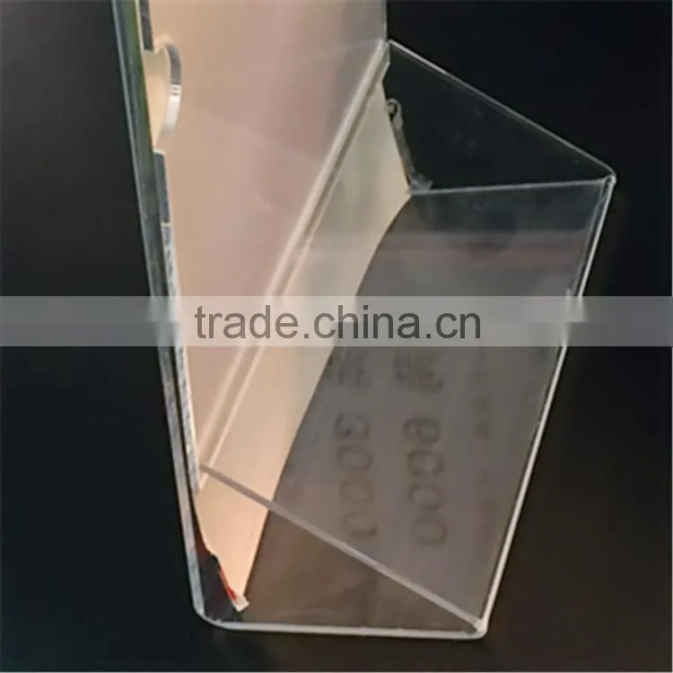 2016 Hot wholesale acrylic tabletop sign holder, menu holder, card holder