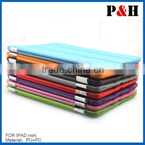 Deluxe Official Design Tri-folding Case Cover For iPad air 1/2 for iPad mini 1/2/3