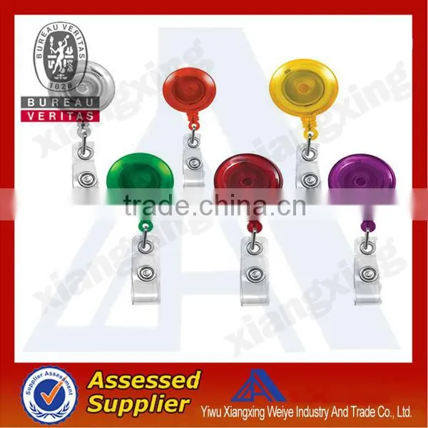 ABS material promotional gifts custom new badge reel pull reel