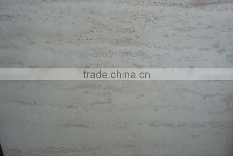 Super white travertine slab vein cut travertine slab