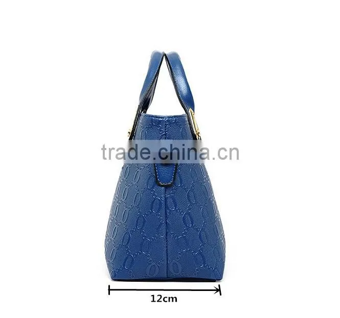 2016 New designer China high quality elegent PU leather bags set women tote bags 4 pcs women handbags set for