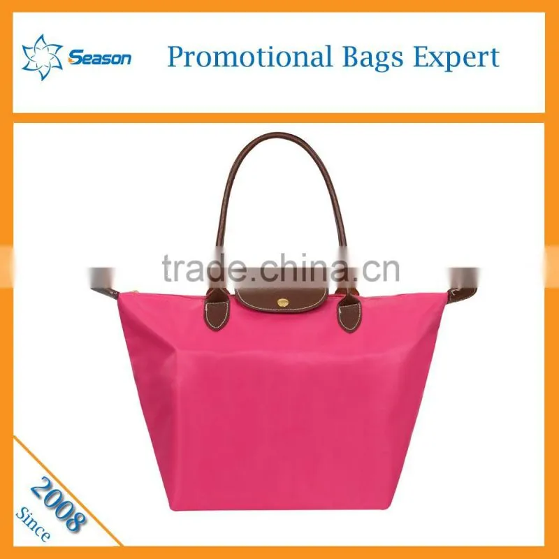 Wholesale reusable shopping bags nylon foldable shopping bag
