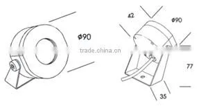 Alibaba website outside waterproof garden decorative LED landscape spotlight