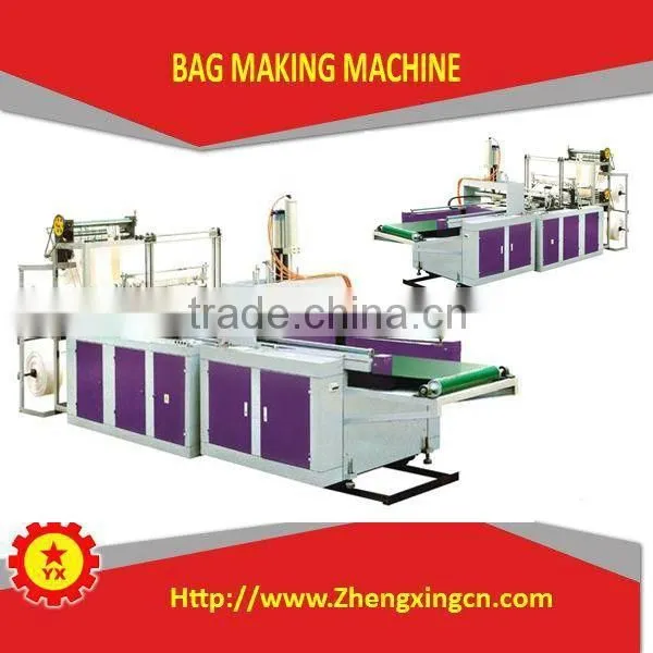 LDPE/HDPE plastic rolling t-shirt bag sealing machine
