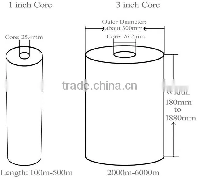 Glossy 22micron (12BOPP+10EVA) BOPP Thermal Laminating Film