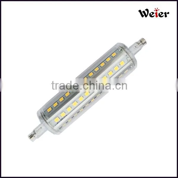 weier 2016 newest High lumen 10w 118mm 360degree r7s led lamp