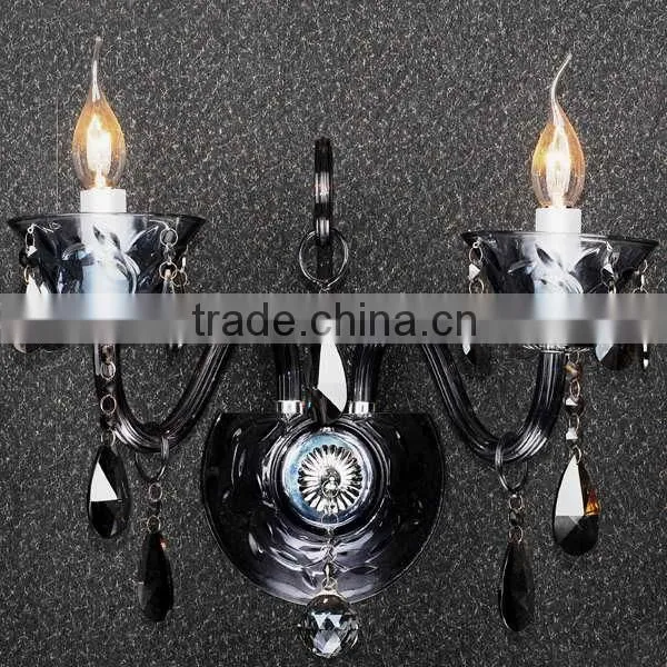 Fashionable customized amber crystal wall lights