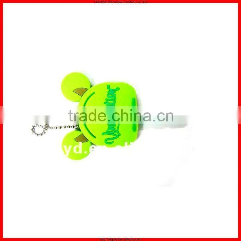 custom creative beautiful 3d pvc key cover/key cap/rubber silicone key topper