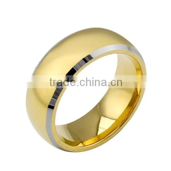 2014 China factory stainless steel design saudi gold jewelry ring model LR7201