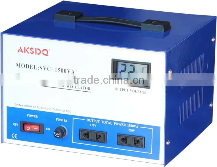China SVC 1500VA Low Voltage And Frequency Stabilizer TND 1500VA Price