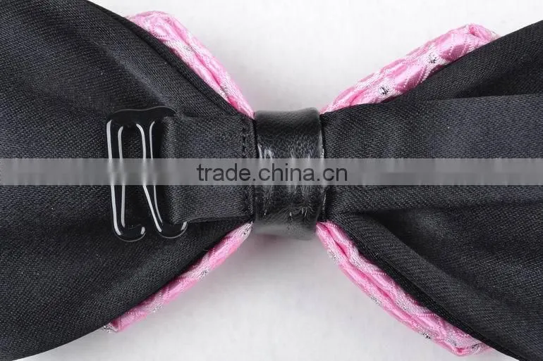 Good Quality Point End Silk Leisure Jacquard Bow Ties for Men