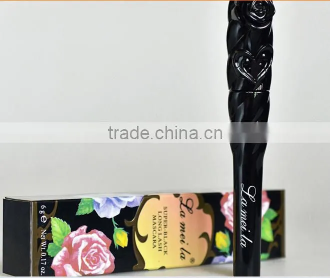 Leopard Waterproof Lengthening Extension Eyelash Transplanting Gel Fiber Mascara Rose Tube 3d Fiber Lashes Mascara