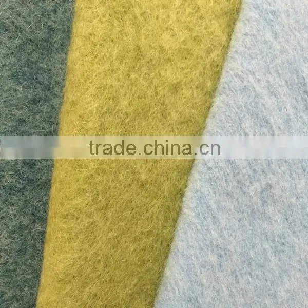 polyester acrylic wool blended knitting fabric with holes supplier