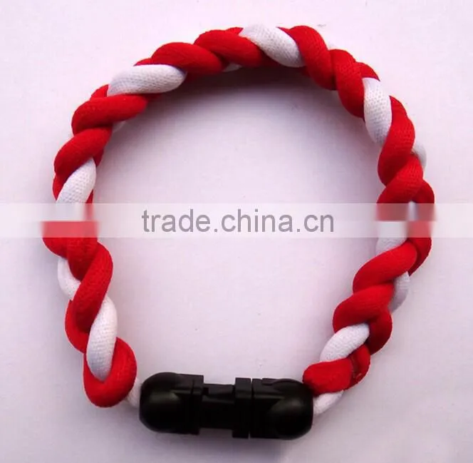 Braided sports bracelets