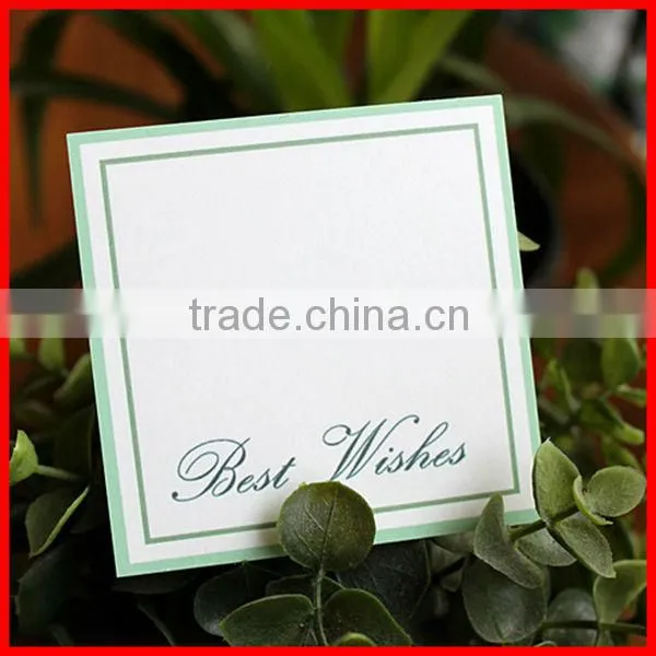 Simply Charming Custom Printed White Hard Blank Greeting Card Paper