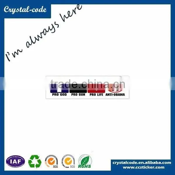Outdoor advertising custom vinyl bumper stickers