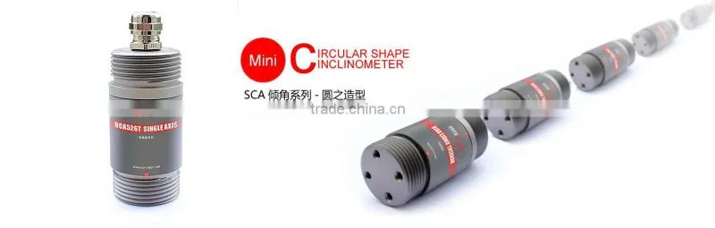 Cylindrical Inclinometer Industrial Control Protractor Sensor Dual Axis Optional Output