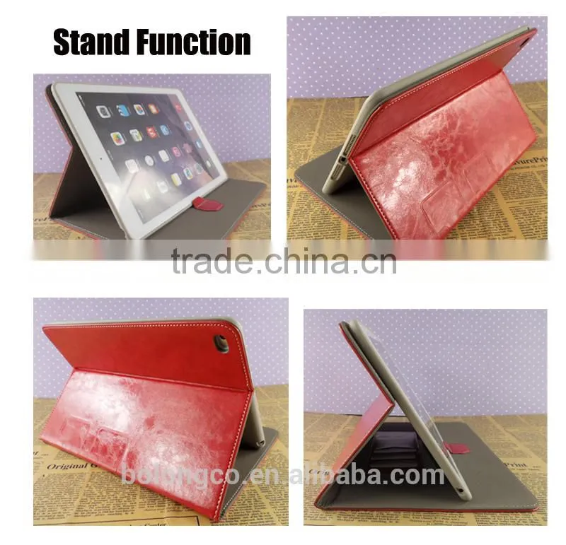 luxury for ipad 2/3/4 case with auto sleep wake function