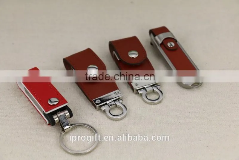 2016 wholesale promotion gift leather USB Flash Drive 1GB 2GB 4GB 8GB 16GB 32GB