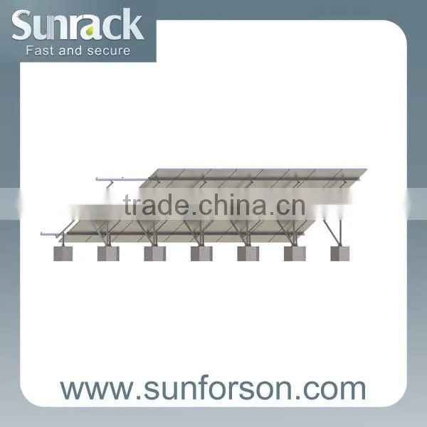 solar aluminum mounting rail for panel mounting system