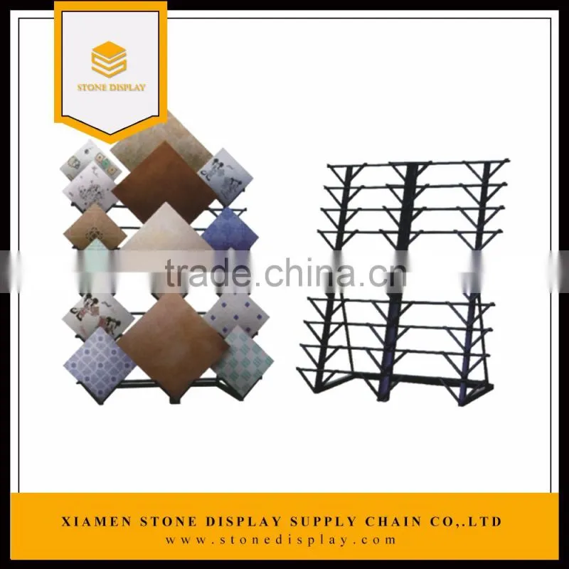 customized china supplier ceramic tile metal display racks