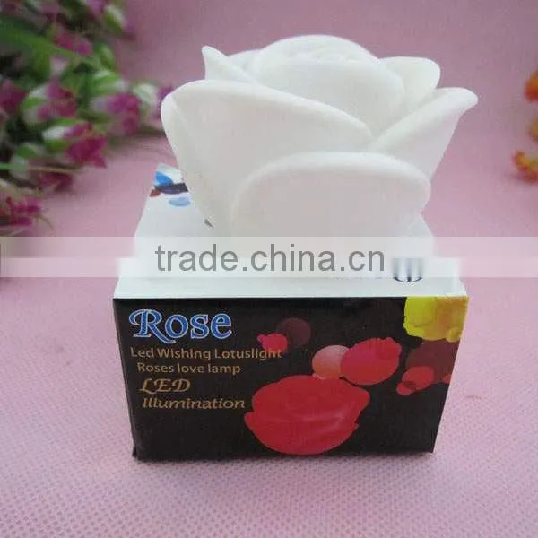 rose shape LED light candle