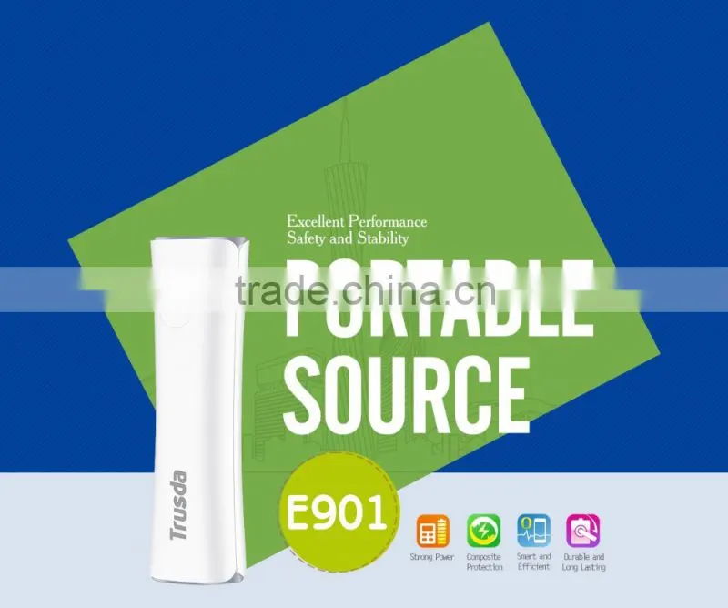 2015 Hot selling Patent Design Lipstick Pocket Friend Li-ion battery external Power bank 2600mAh for Xiaomi Samsung S6