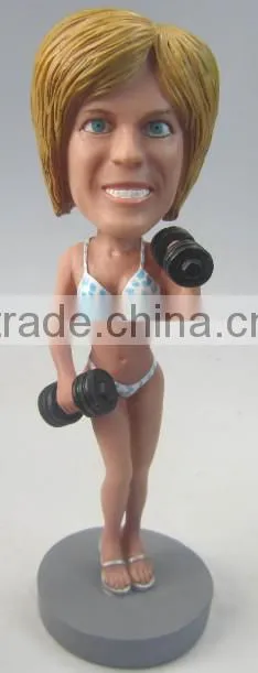 Polyresin Sexy nude bobble head custom design