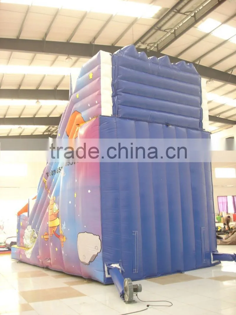 2016 customized design giant inflatable dry slide for children
