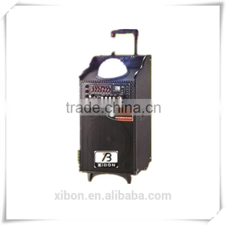15" Portable Trolley Style Battery Powered PA Speaker CSM15AUQ-V2BP-BT