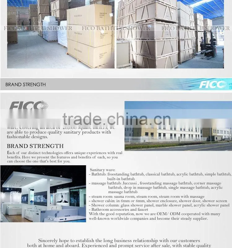 Fico new arrival FC-110, acrylic steam room