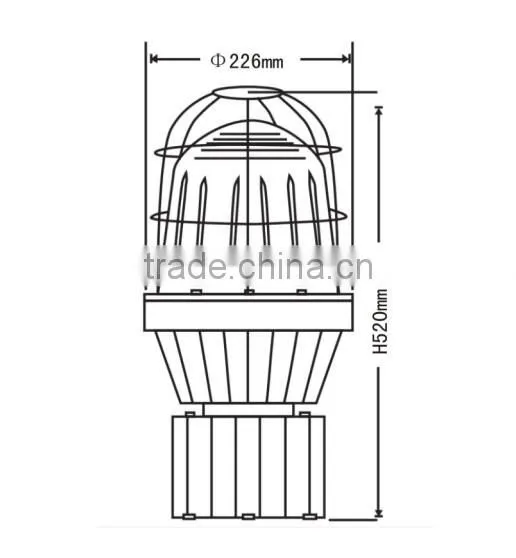 40W-60W Energy Saving Lamp Explosion Proof Light With Induction Lights
