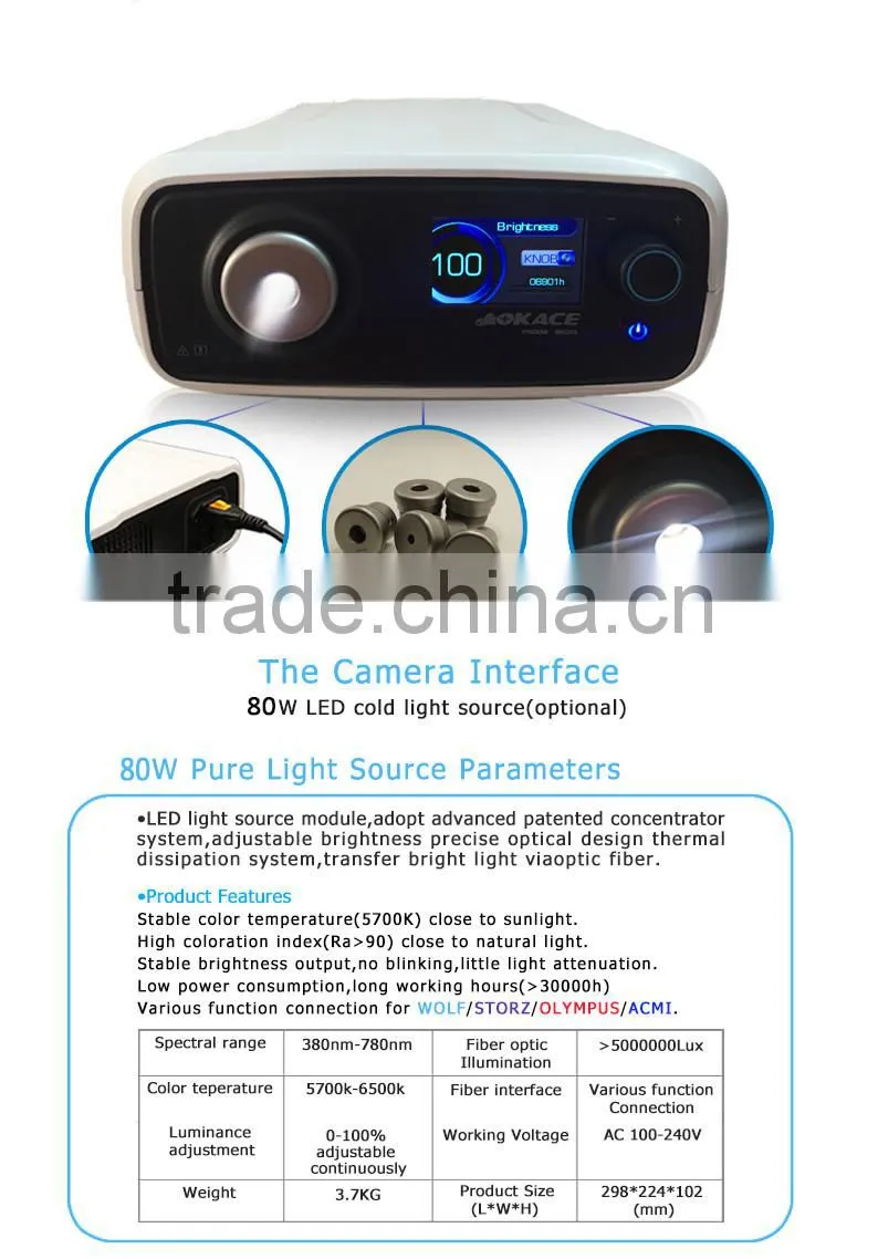 Special medical vet endoscope light source