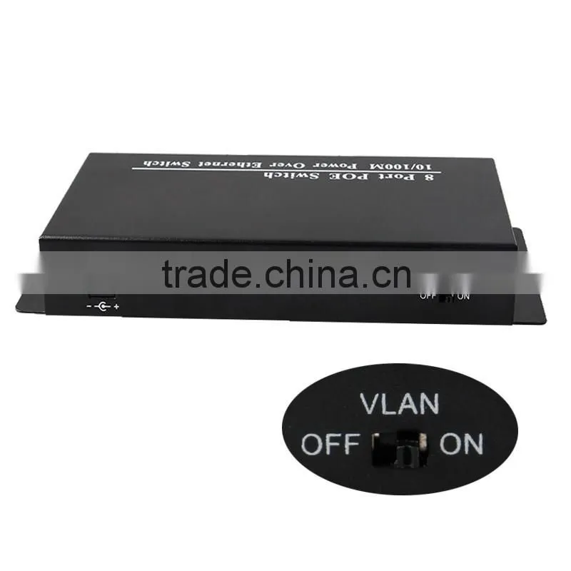 IEEE802.3af 48v 2.5a 8 port poe switch for CCTV security system