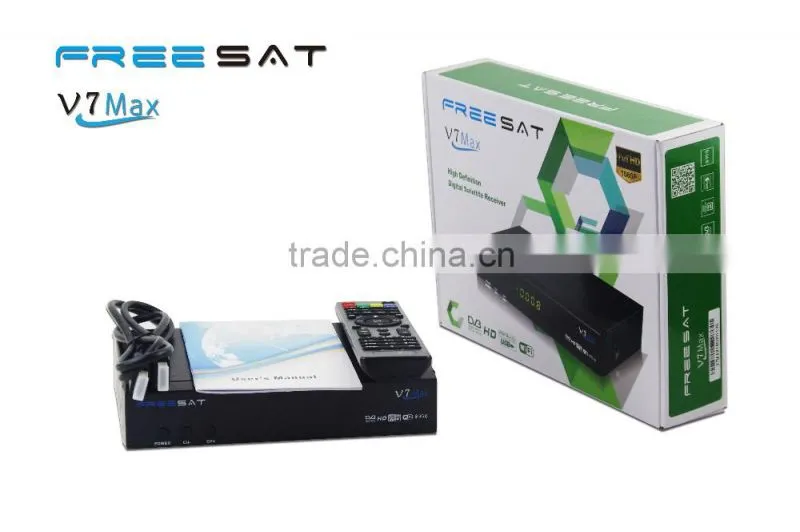 iran tv set top box with hd output Freesat V7 Max full hd satellite TV receiver cccam cline