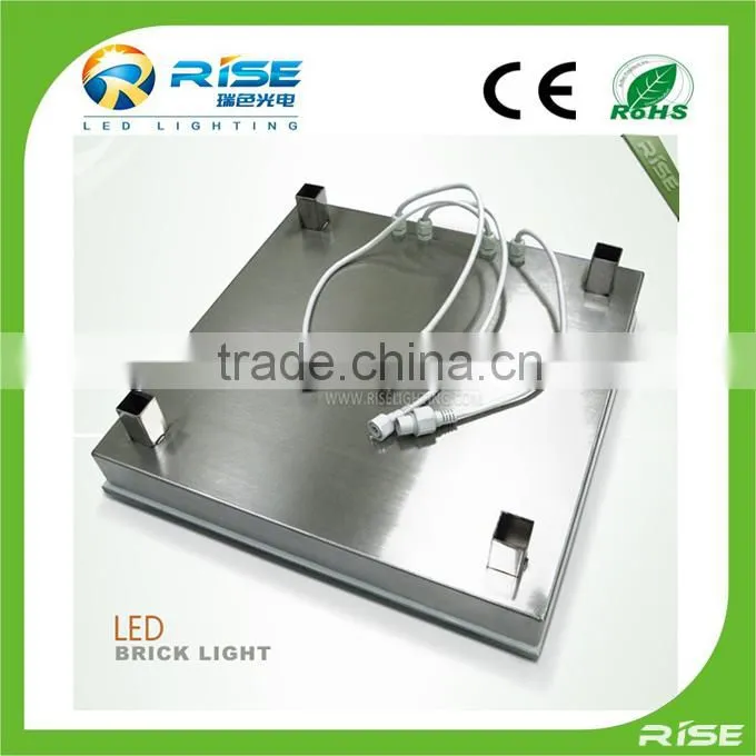 DC12V warm white waterproof IP65 floor deck LED brick light single color lighting