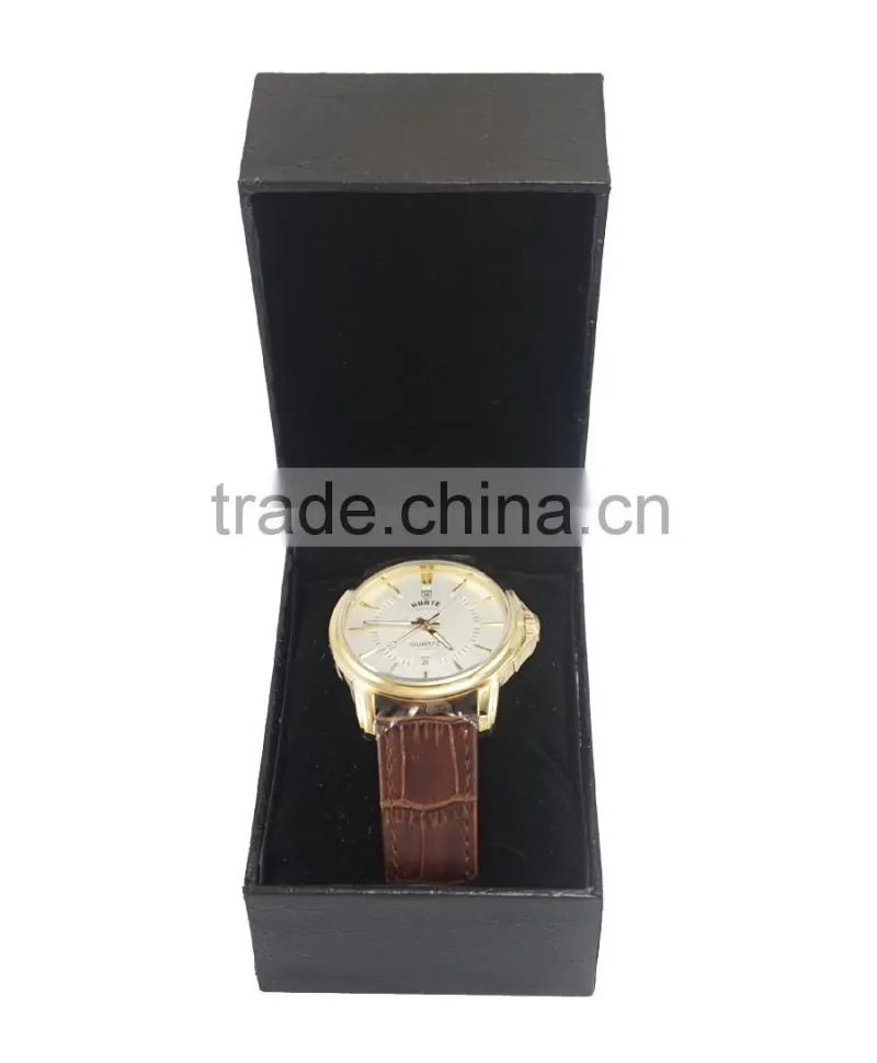 Fashion watches black leather case for mens watch high class good quality case gift case