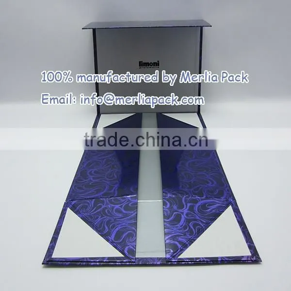 Smashbox Make Up School 2016 Cosmetics Boxes Fancy Paper Foldable Silver Foil Box
