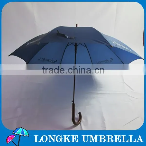 Umbrella manufacturer Plain polyester fabric wooden advertising umbrella