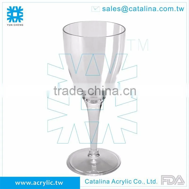 Acrylic Clear 336ML Transparent Barware Plastic Beverage Wine Glass
