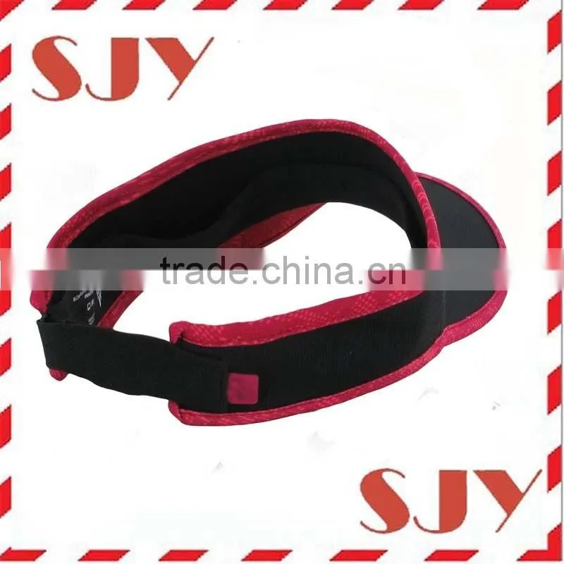 100%polyester uv protection wide brim funny sun visor hat