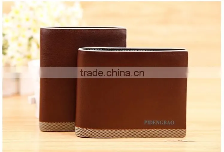 PIDENGBAO Bi-Fold Flap Closure Wallet for Men Made by pu leather