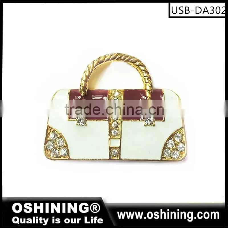 2016 Reality capacity Crystal USB Stick Jewelry USB Flash Drive free sample (USB-DA308)